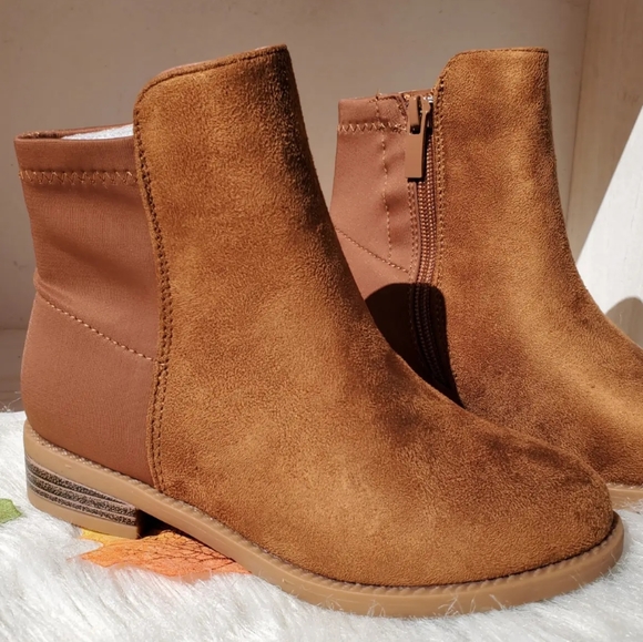 Link Other - Faux Suede Tan Ankle Boots